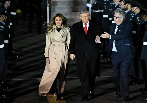 Trump arrives in UK for state visit