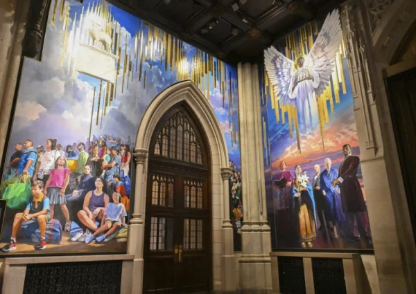 Massive mural honoring New York City migrants unveiled at St. Patrick’s Cathedral