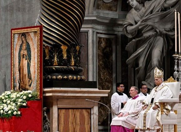 Pope at Mass of Our Lady of Guadalupe: Mary brings joy where human joy is lacking