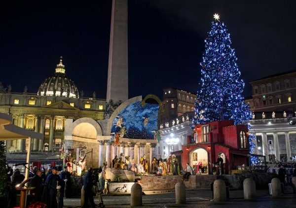 The Christmas tree and nativity scene inaugurated in St. Peter’s Square
