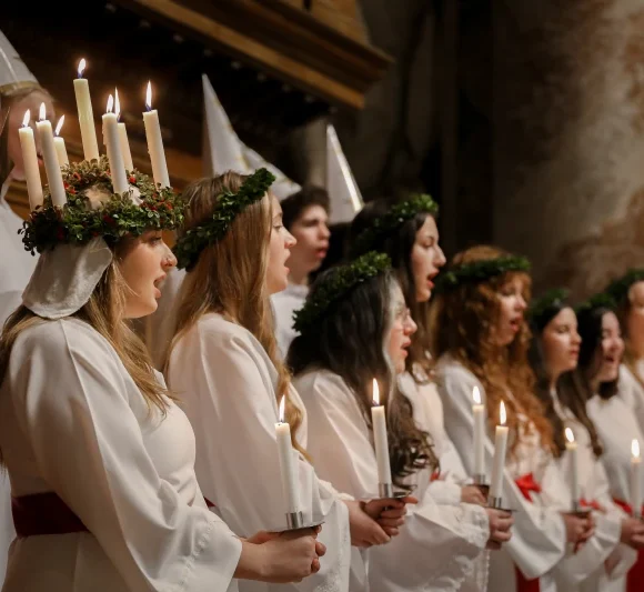 Swedish choir honors St. Lucy with songs in St. Peter’s Basilica