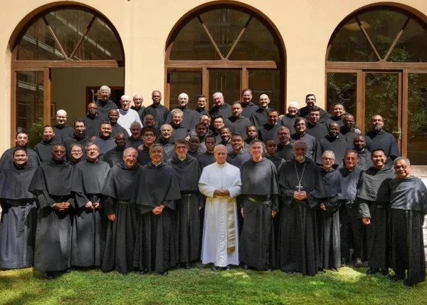 Pope Leo XIV meets with his Augustinian brothers in Rome