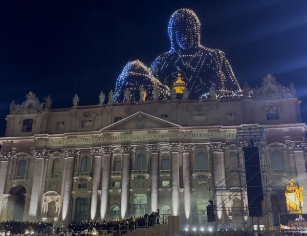 Vatican lights up with drone show at historic 'Grace for the World' concert