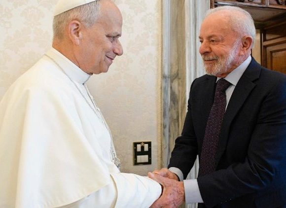 Pope Leo meets with Brazilian President Lula da Silva