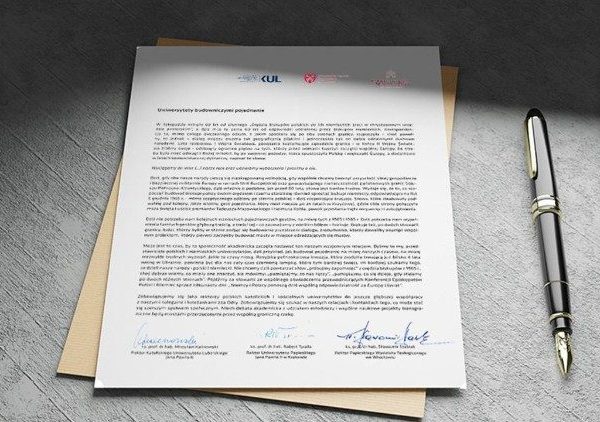 A letter declares Universities as builders of Polish–German reconciliation