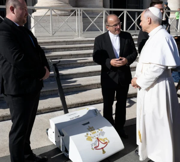 You heard of the popemobile, now meet the papal lawn mower