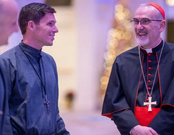 On visit to Detroit, patriarch of Jerusalem focuses on hope for Holy Land Christians